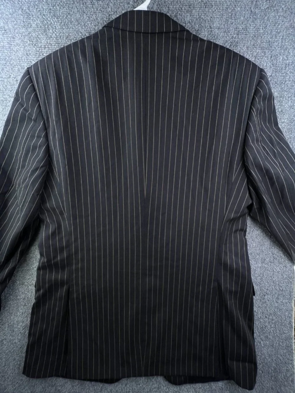 Canali Italy Mark Shale Blazer Sport Jacket Wool Rayon Striped 54 (46L) Vented
